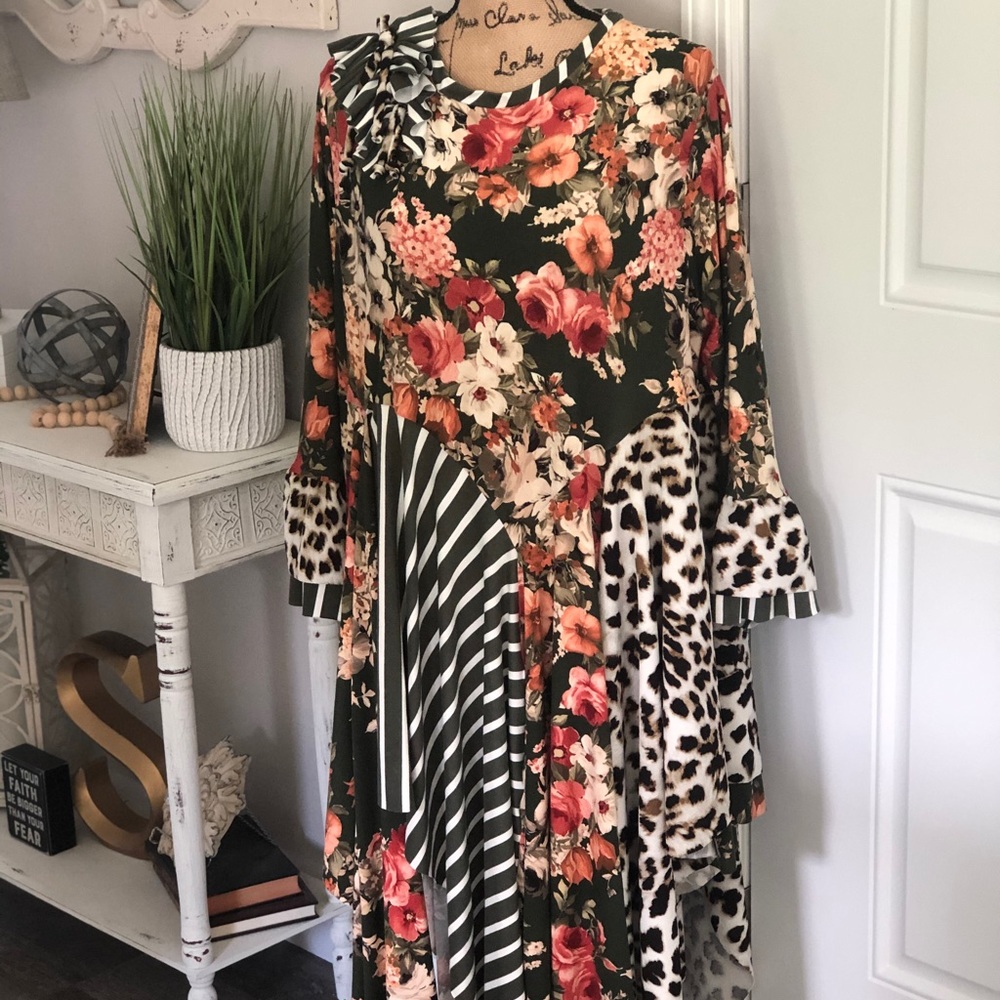 Beautiful Multi Pattern Tunic